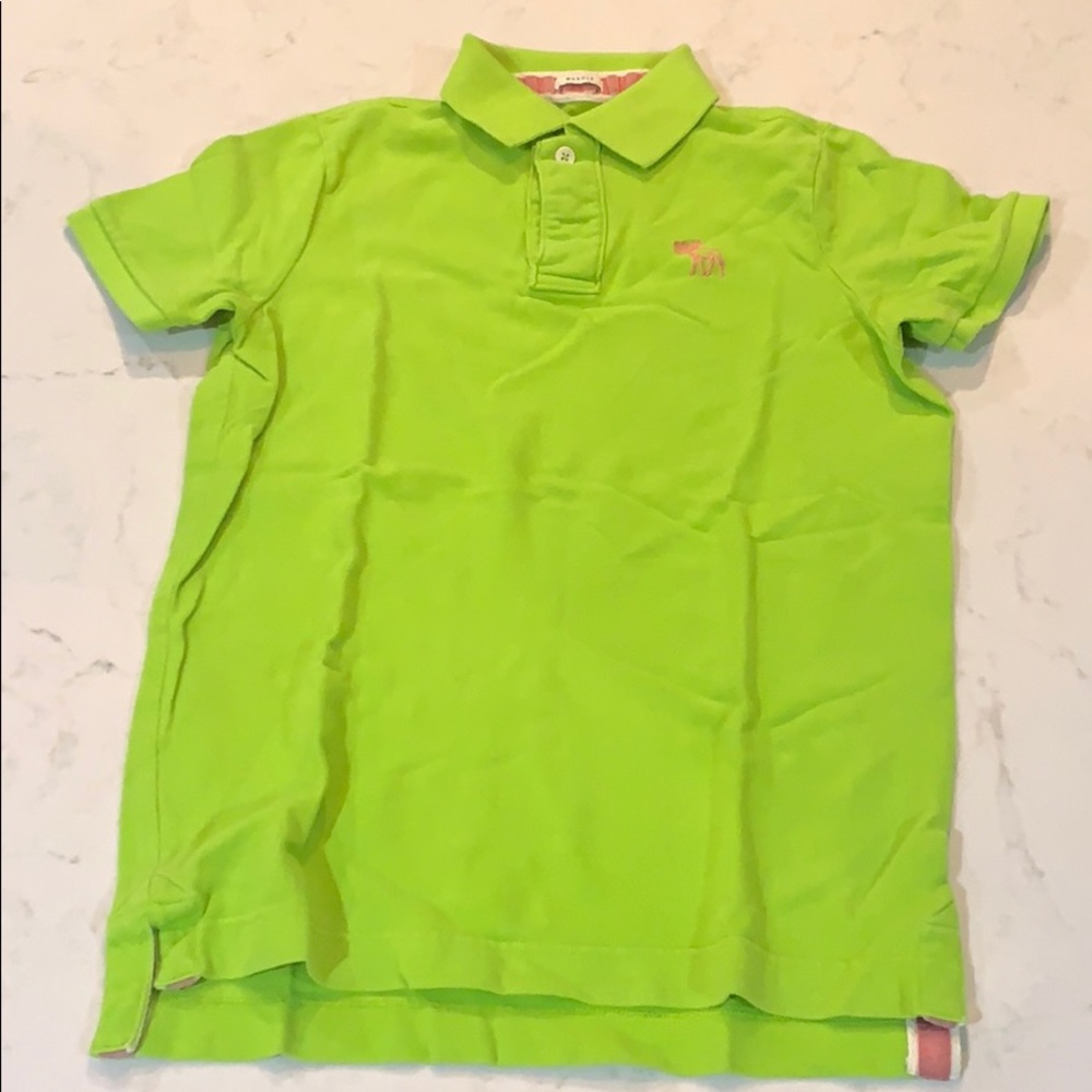 A&F lime polo